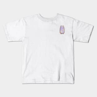 Cat with Square Pattern Kids T-Shirt